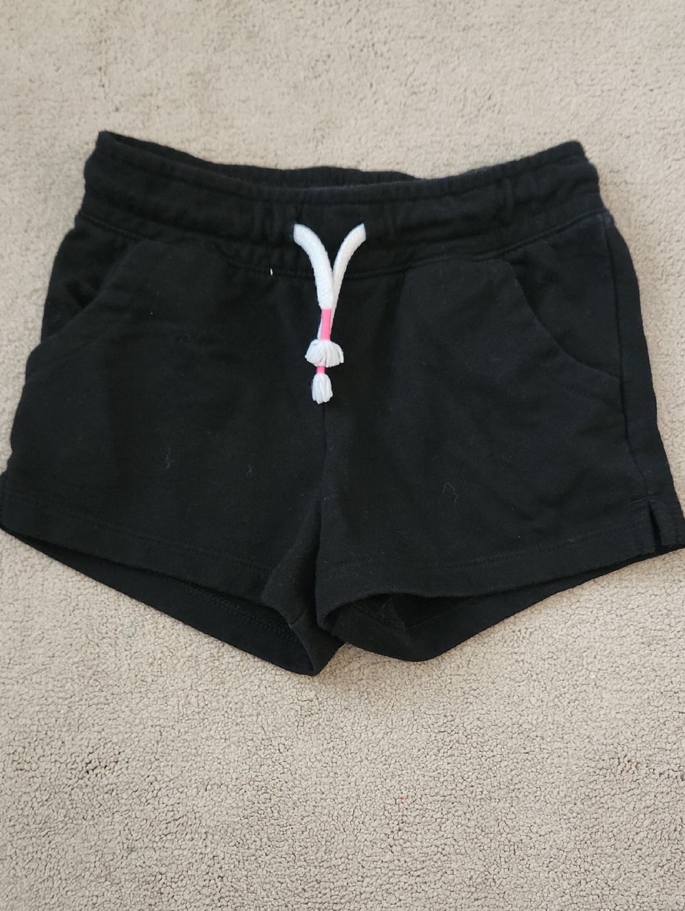 Cat & Jack Black Kids' Shorts with White Logo Tag